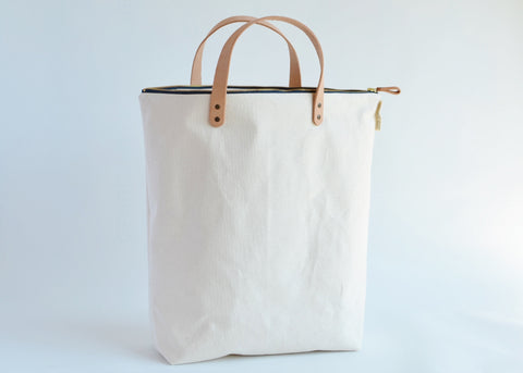 Minimalist Natural Canvas Handbag