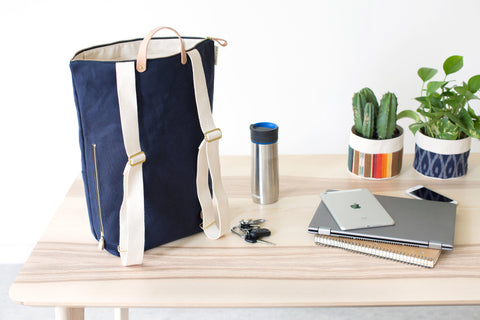 Minimalist Canvas Day Pack | Natural