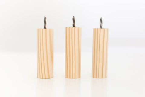 Small Natural Canvas Hanging Planter  |  Orange