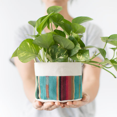Medium Canvas Sitting Planters