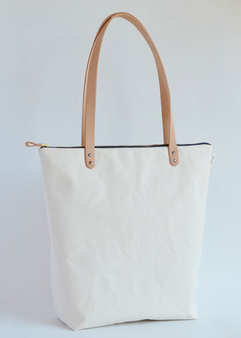 Minimalist Natural Canvas Handbag