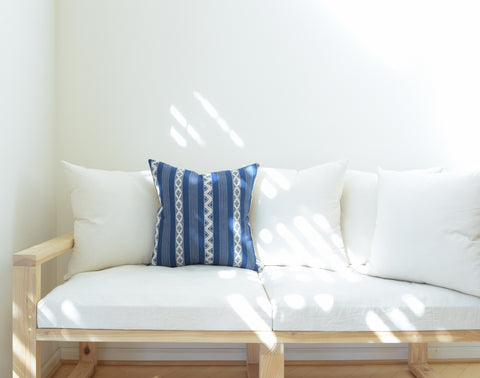 Natural Canvas Throw Pillow | Indigo