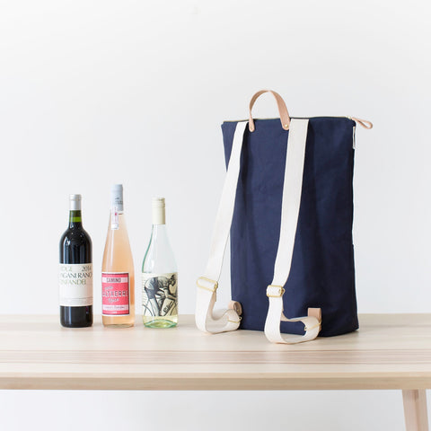 Minimalist Canvas Day Pack | Midnight