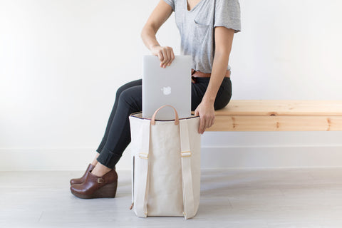 Minimalist Canvas Day Pack | Midnight