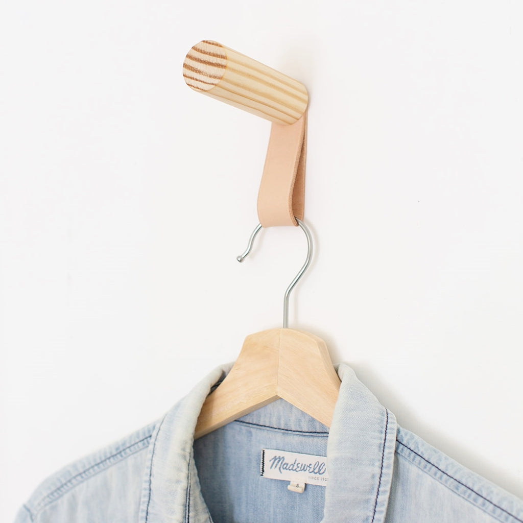 Handmade Natural Wood Wall Peg Hook | Hanging Planters, Totes, Coats – Good  Company Wares