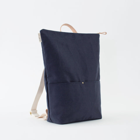 Minimalist Canvas Day Pack | Midnight